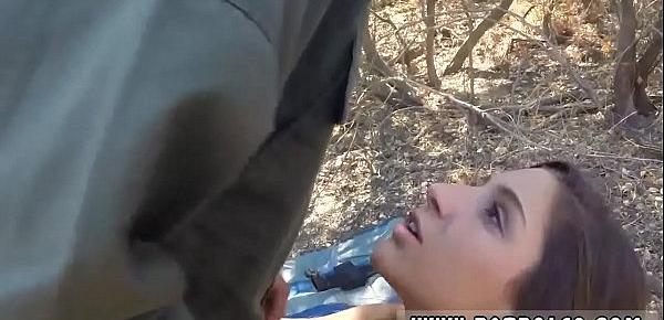  Cop tied up and fucked first time Latina Deepthroats on the Border